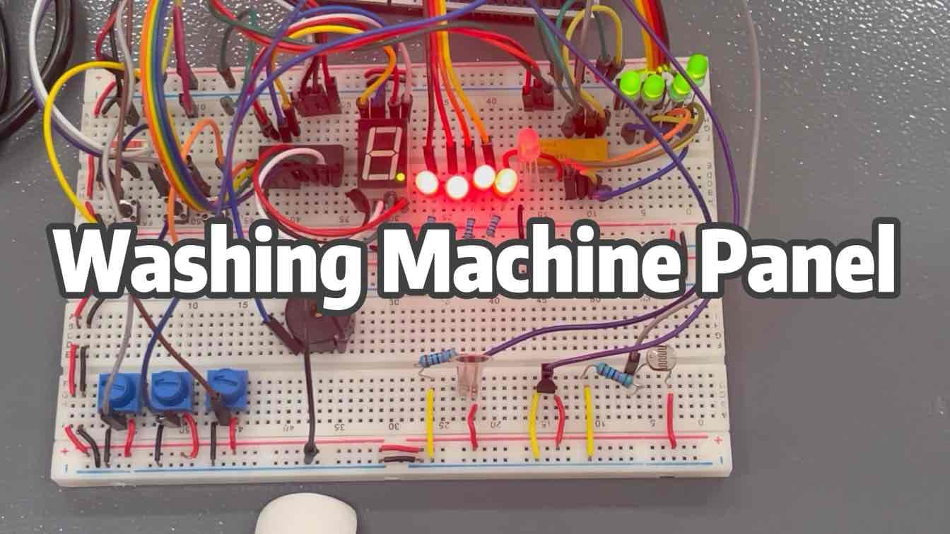 Washing Machine Panel based on Embedded Systems using STM32NUCLEO-L476RG